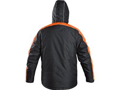 Bunda pánska BRIGHTON zimná CXS - čierna/oranžová