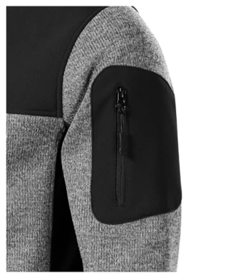 Bunda pánska CASUAL - MALFINI - knit light gray