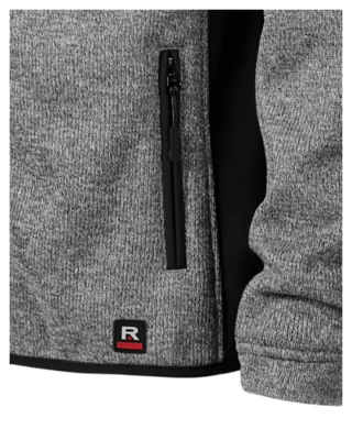 Bunda pánska CASUAL - MALFINI - knit light gray
