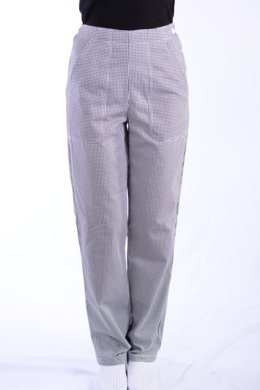 Nohavice na gumu  - pepitové (dámske) - VYROBENÉ NA SLOVENSKU