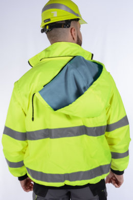 Bunda pracovná Klovela reflexná pánska-oteplená (žltá) VYROBENÉ NA SLOVENSKU