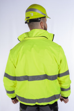 Bunda pracovná Klovela reflexná pánska-oteplená (žltá) VYROBENÉ NA SLOVENSKU