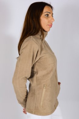 Mikina pracovná flisová POLAR - sv.hnedá - VYROBENÉ NA SLOVENSKU