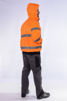 Bunda pracovná Klovela reflexná pánska-neoteplená (oranžová) VYROBENÉ NA SLOVENSKU