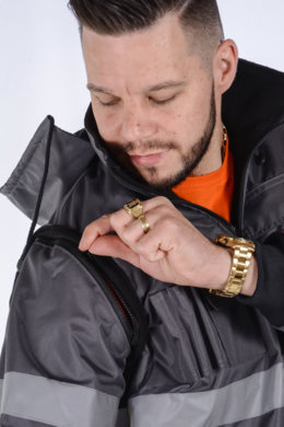 Bunda pracovná Klovela reflexná pánska-oteplená (sivá) VYROBENÉ NA SLOVENSKU