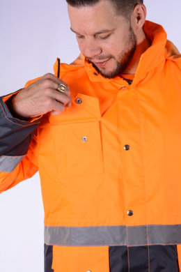 Bunda pracovná JOZEF FŽ pánska - oranžová - VYROBENÉ NA SLOVENSKU