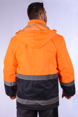Bunda pracovná JOZEF FŽ pánska - oranžová - VYROBENÉ NA SLOVENSKU