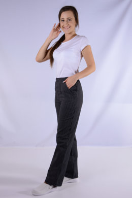 Nohavice na pevný pás - prúžok - dámske - VYROBENÉ NA SLOVENSKU