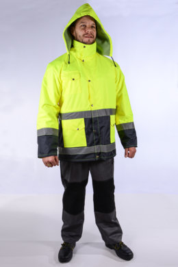 Bunda pracovná JOZEF FŽ pánska - žltá - VYROBENÉ NA SLOVENSKU