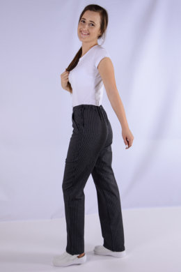 Nohavice na pevný pás - prúžok - dámske - VYROBENÉ NA SLOVENSKU