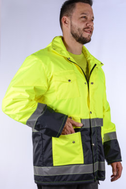 Bunda pracovná JOZEF FŽ pánska - žltá - VYROBENÉ NA SLOVENSKU