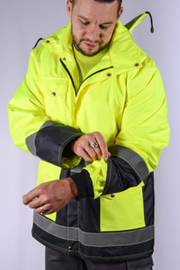 Bunda pracovná JOZEF FŽ pánska - žltá - VYROBENÉ NA SLOVENSKU