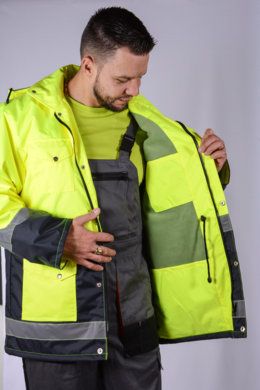 Bunda pracovná JOZEF FŽ pánska - žltá - VYROBENÉ NA SLOVENSKU