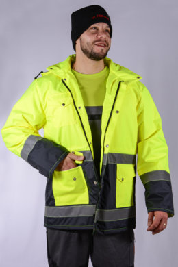 Bunda pracovná JOZEF FŽ pánska - žltá - VYROBENÉ NA SLOVENSKU