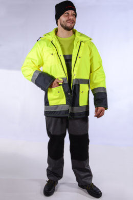 Bunda pracovná JOZEF FŽ pánska - žltá - VYROBENÉ NA SLOVENSKU