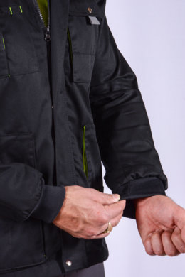 Blúza monterková Majster (zmesový materiál -výška 182) - čierno-žltá - VYROBENÉ NA SLOVENSKU