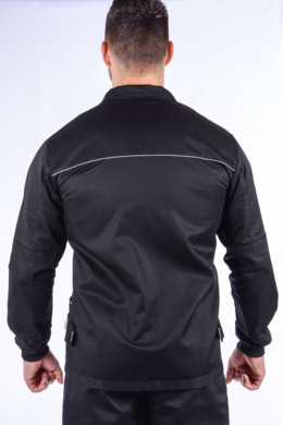 Blúza monterková Majster (zmesový materiál -výška 182) - čierno-žltá - VYROBENÉ NA SLOVENSKU