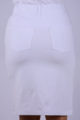 Sukňa Bortex 02 - biela - VYROBENÉ NA SLOVENSKU