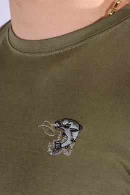 Tričko s výšivkou ryba