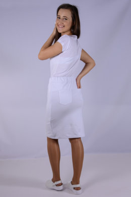 Sukňa Bortex 02 - biela - VYROBENÉ NA SLOVENSKU