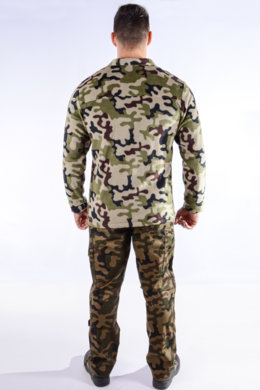 Mikina pracovná flisová - maskáčová - VYROBENÉ NA SLOVENSKU