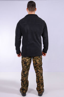 Mikina pracovná flisová - čierna - VYROBENÉ NA SLOVENSKU