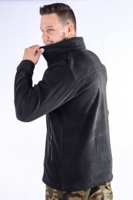 Mikina pracovná flisová - čierna - VYROBENÉ NA SLOVENSKU