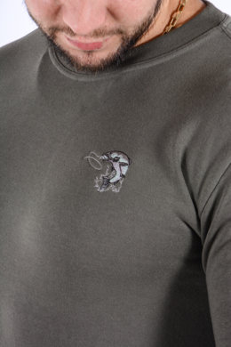 Mikina s výšivkou - ryba