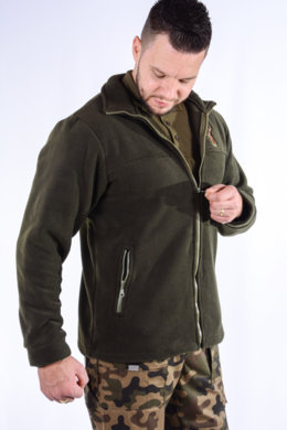 Mikina pracovná flisová - výšivka jeleň - VYROBENÉ NA SLOVENSKU