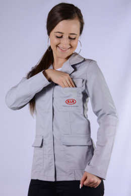 Pracovná blúza s logom firmy - šitie na zákazku - VYROBENÉ NA SLOVENSKU