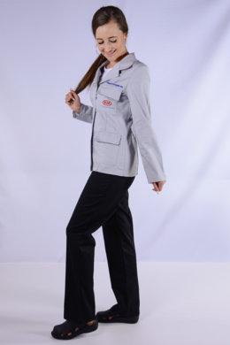 Pracovná blúza s logom firmy - šitie na zákazku - VYROBENÉ NA SLOVENSKU