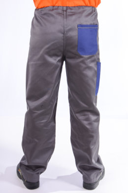 Nohavice na šnúrku (sivo- modré) výška 194 - VYROBENÉ NA SLOVENSKU