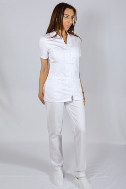 Košeľa dámska zdravotná BIBI 01 - biela - VYROBENÉ NA SLOVENSKU