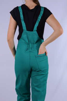 Nohavice trakové - dámske - trávová zelená -  VYROBENÉ NA SLOVENSKU