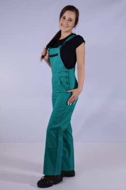 Nohavice trakové - dámske - trávová zelená -  VYROBENÉ NA SLOVENSKU