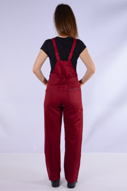 Nohavice trakové - dámske - bordová -  VYROBENÉ NA SLOVENSKU