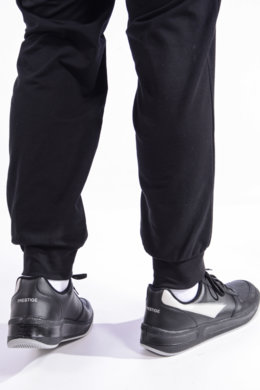 Tepláky pánske MICHAL - čierne - s patentom -  VYROBENÉ NA SLOVENSKU