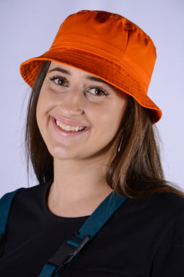 Klobúk  - oranžový - VYROBENÉ NA SLOVENSKU
