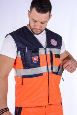 Vesta pre záchranárov - šitie na zákazku - VYROBENÉ NA SLOVENSKU