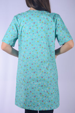 Šatová zástera - krátky rukáv - bez fazónky -  rôzne farebné prevedenia  - VYROBENÉ NA SLOVENSKU