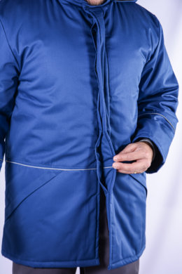 Kabát pracovný 01 - modrý - VYROBENÉ NA SLOVENSKU