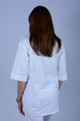 Košeľa chirurgická 02- dámska - biela -  VYROBENÉ NA SLOVENSKU