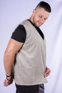 Vesta plyšová - VYROBENÉ NA SLOVENSKU