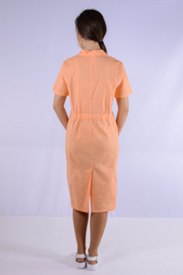 Šaty zdravotné BIBI (oranžové) VYROBENÉ NA SLOVENSKU