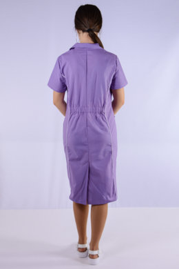 Šaty zdravotné BIBI - fialové - VYROBENÉ NA SLOVENSKU