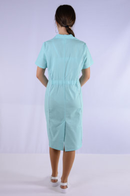Šaty zdravotné BIBI - zelené - VYROBENÉ NA SLOVENSKU