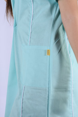 Šaty zdravotné BIBI - zelené - VYROBENÉ NA SLOVENSKU