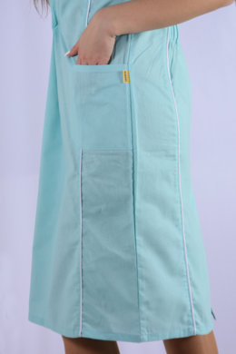 Šaty zdravotné BIBI (zelené) VYROBENÉ NA SLOVENSKU