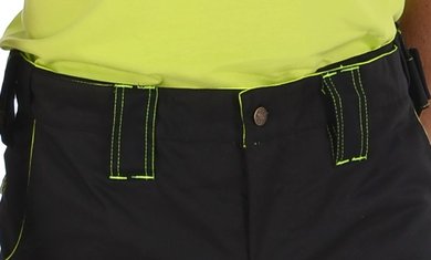 Nohavice BORTEX - pevný pás - čierne - VYROBENÉ NA SLOVENSKU