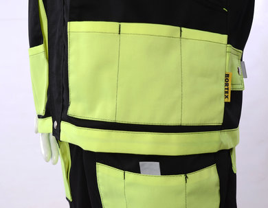 Súprava monterková pánska MAJSTER, nohavice na traky (čierno-žlté) - VYROBENÉ NA SLOVENSKU